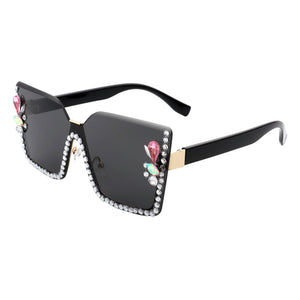 PASTL Miss Famous Rhinestone Sunglasses