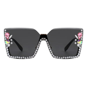 PASTL Miss Famous Rhinestone Sunglasses
