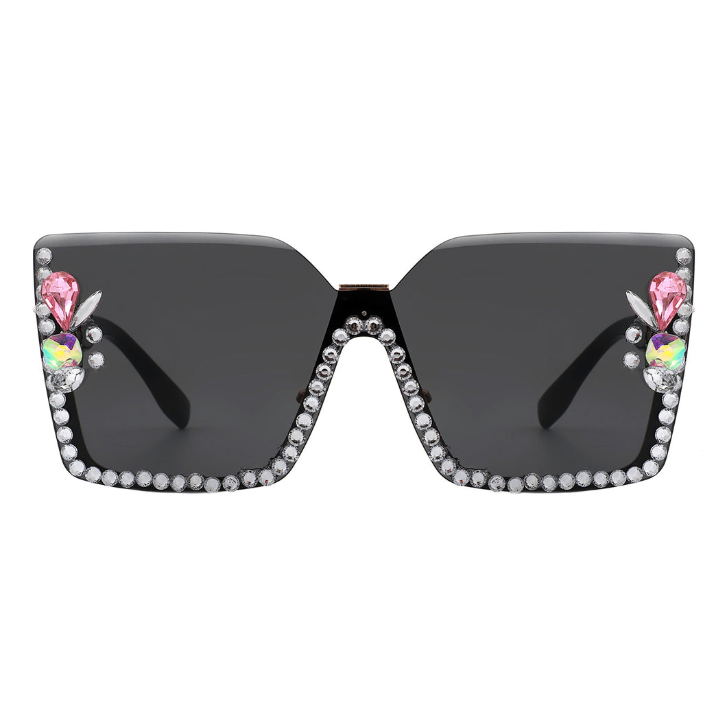PASTL Miss Famous Rhinestone Sunglasses