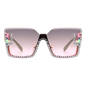 PASTL Miss Famous Rhinestone Sunglasses