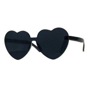 Monoblock Heart Sunglasses