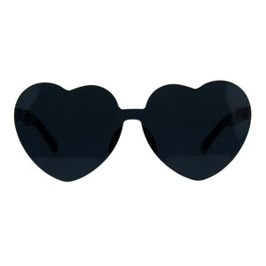 Monoblock Heart Sunglasses