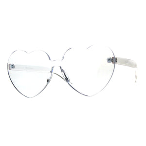 Monoblock Heart Sunglasses