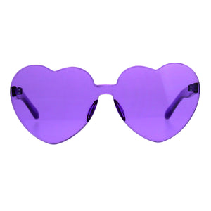 Monoblock Heart Sunglasses