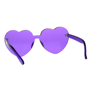 Monoblock Heart Sunglasses