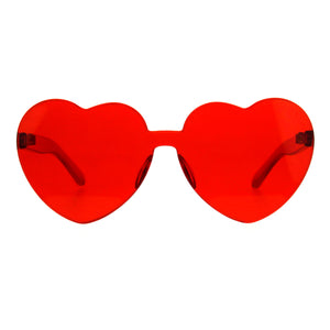 Monoblock Heart Sunglasses