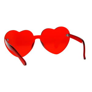Monoblock Heart Sunglasses