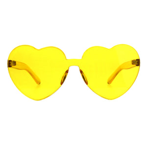 Monoblock Heart Sunglasses
