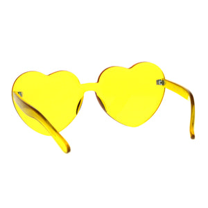 Monoblock Heart Sunglasses
