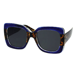 Oversized Square Colorblock Sunglasses