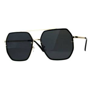 Hepta-Square Aviator Sunglasses