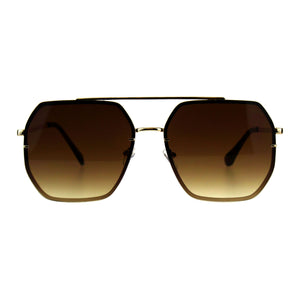 Hepta-Square Aviator Sunglasses