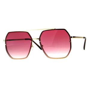 Hepta-Square Aviator Sunglasses