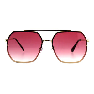 Hepta-Square Aviator Sunglasses