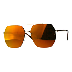 Hepta-Square Mirrored  Pilot Sunglasses