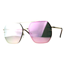 Hepta-Square Mirrored  Pilot Sunglasses