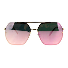 Hepta-Square Mirrored  Pilot Sunglasses