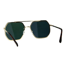 Hepta-Square Mirrored  Pilot Sunglasses