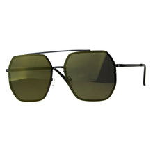 Hepta-Square Mirrored  Pilot Sunglasses